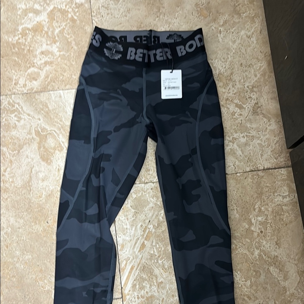 Better Bodies  Camo Leggings - Black
